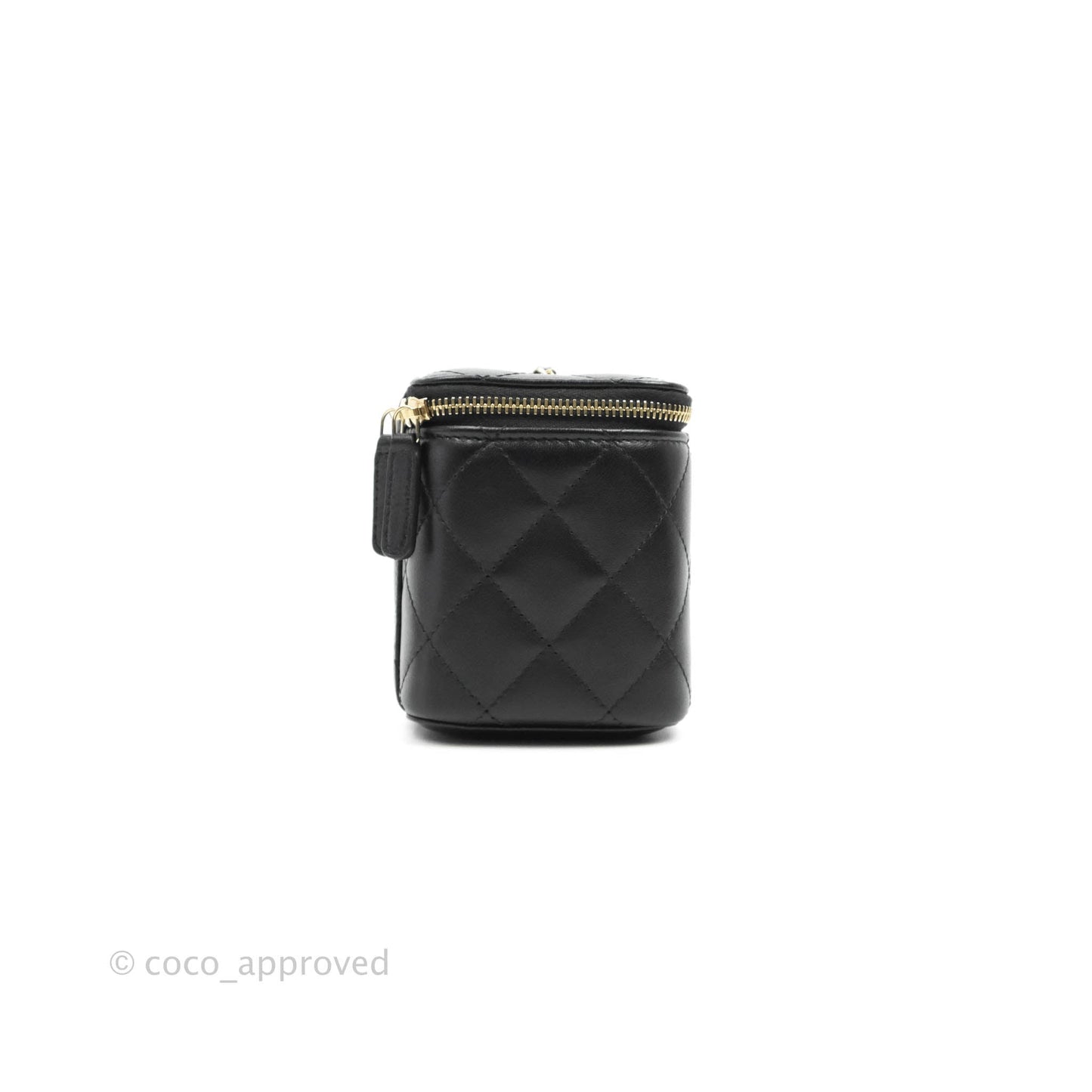 Chanel Vanity with Classic Chain Black Lambskin Gold Hardware