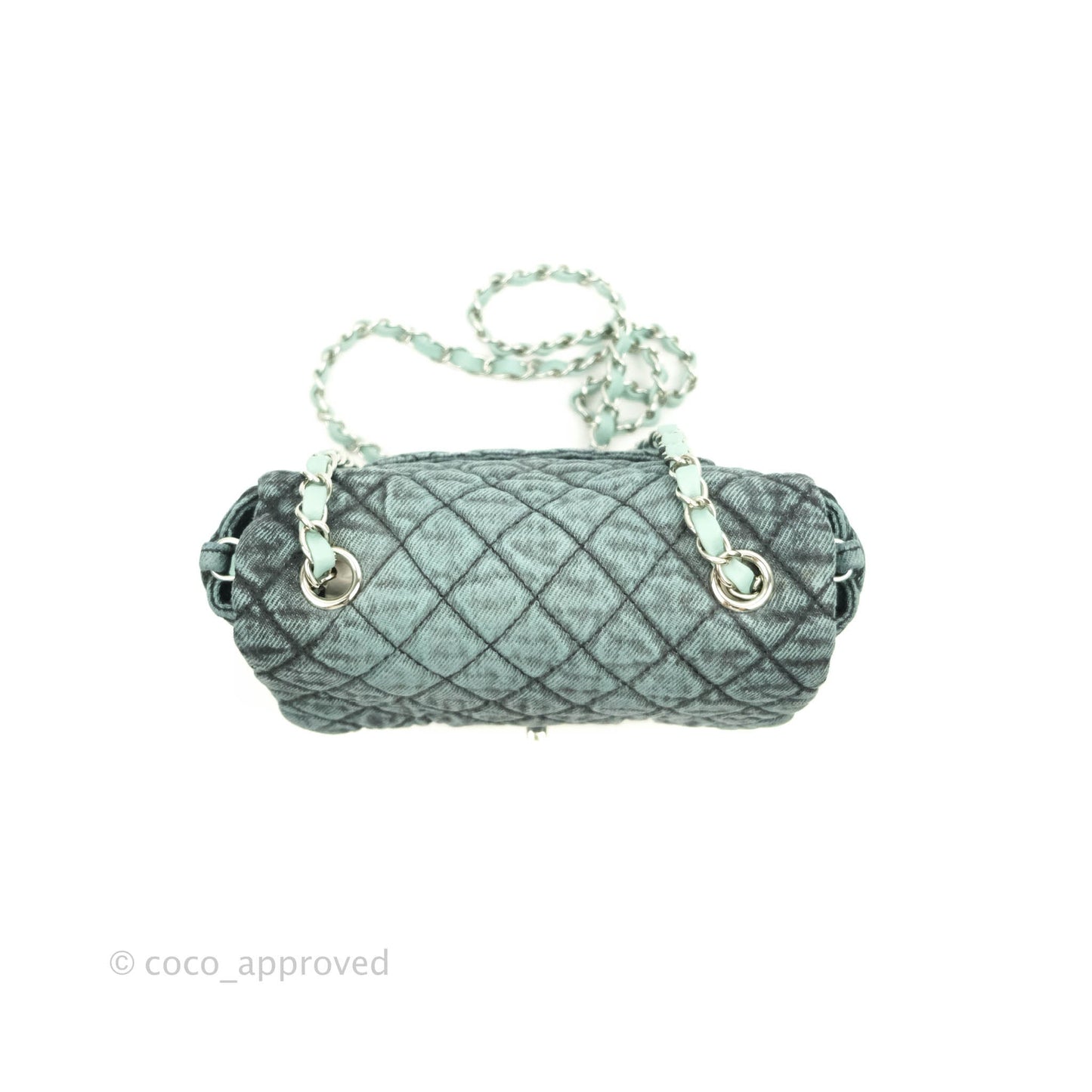 Chanel Denimpression Quilted Small Flap Green Black