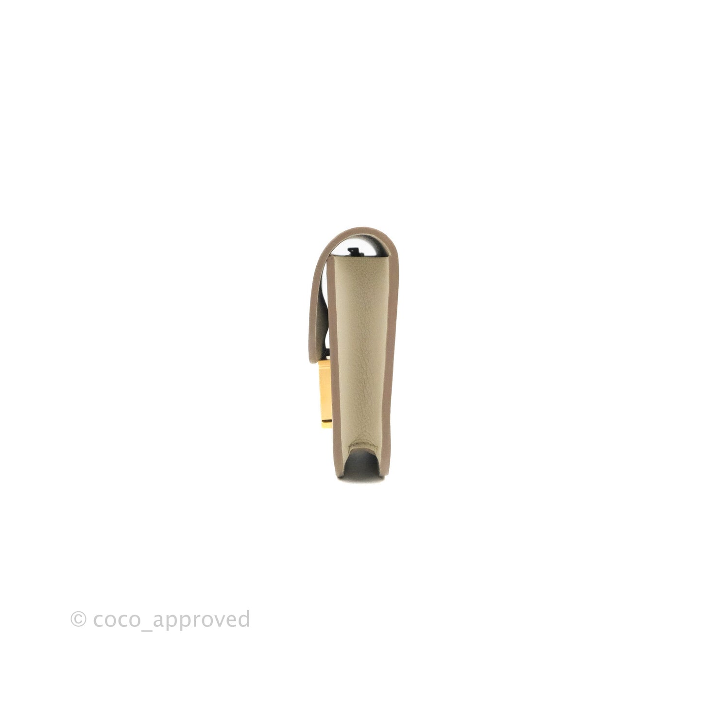 Hermès Constance Slim Wallet Beton Evercolor Gold Hardware