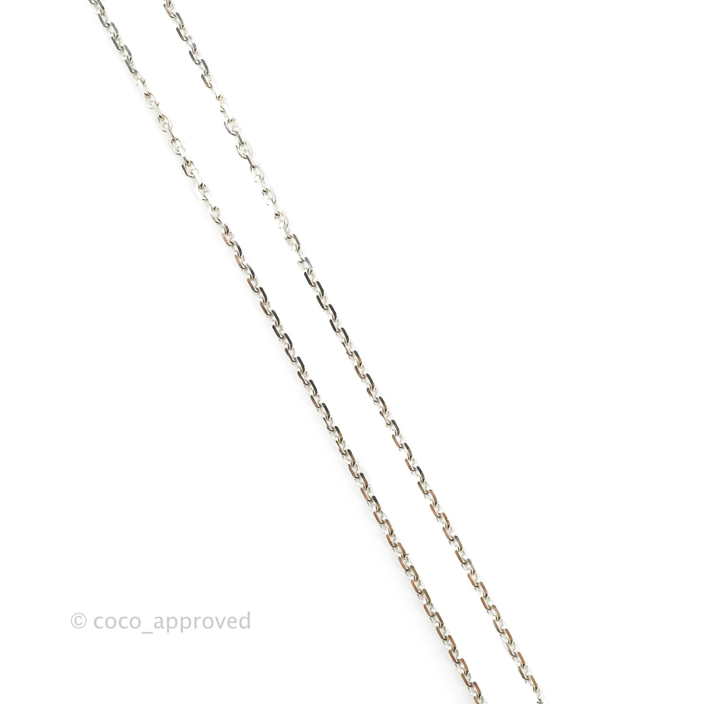 Van Cleef & Arpels Vintage Alhambra Necklace Green Celadon Sevres Porcelain Diamond White Gold
