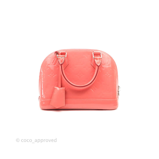 Louis Vuitton Alma BB Patent Pink Silver Hardware
