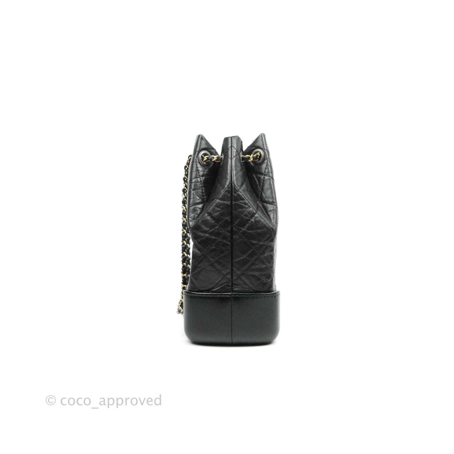 Chanel Small Gabrielle Backpack Black Aged Calfskin
