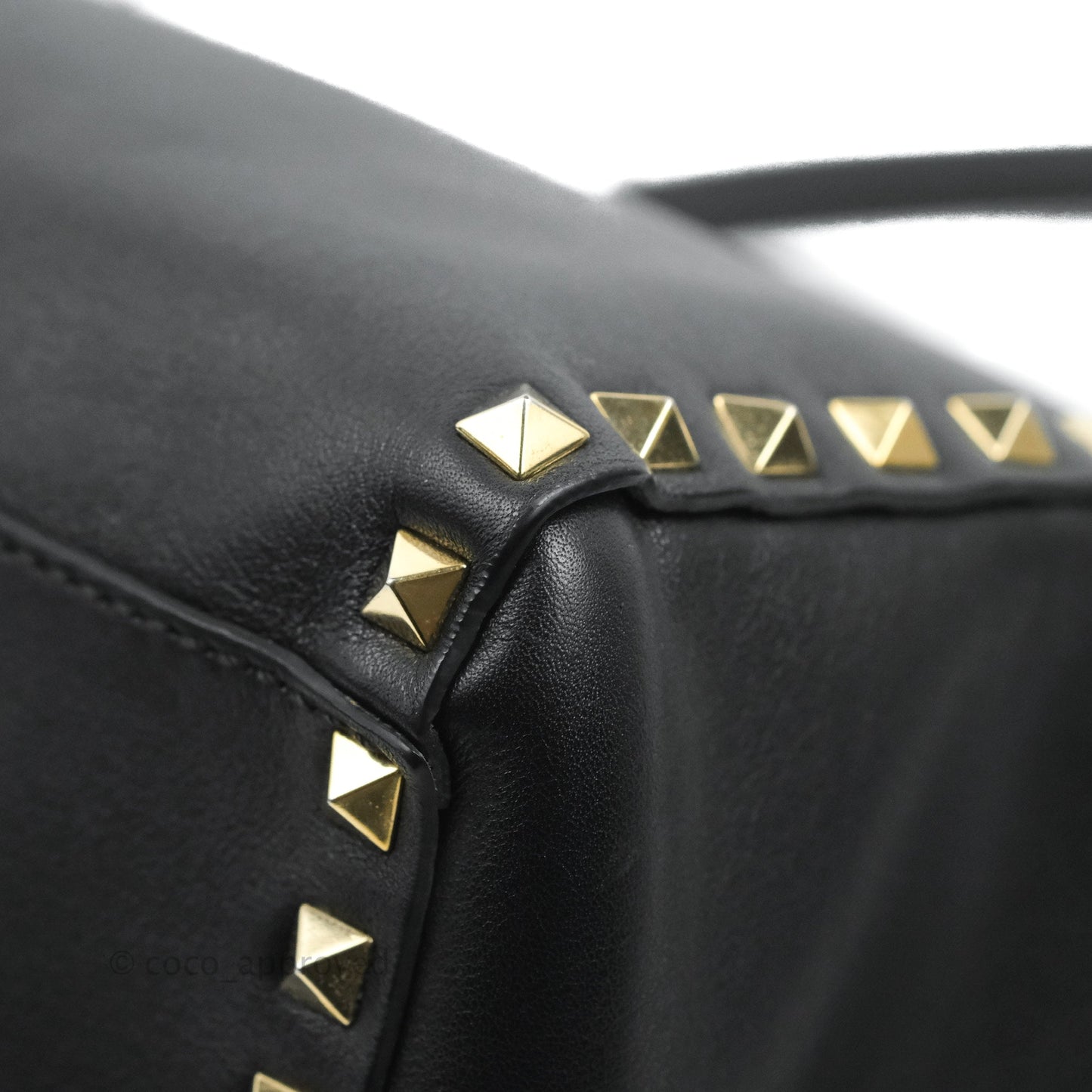 Valentino Garavani Small Rockstud Bag Black Calfskin