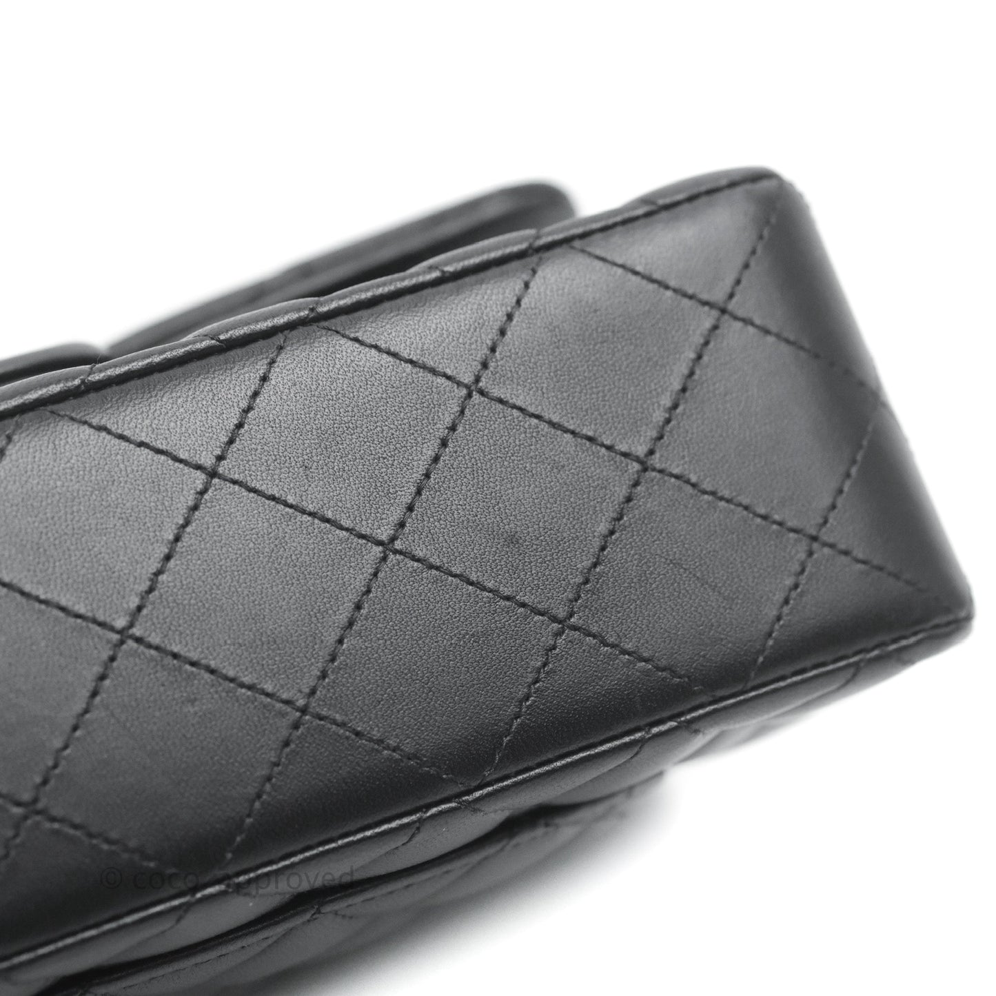 Chanel Small Classic Quilted Flap Black Lambskin Gold Hardware