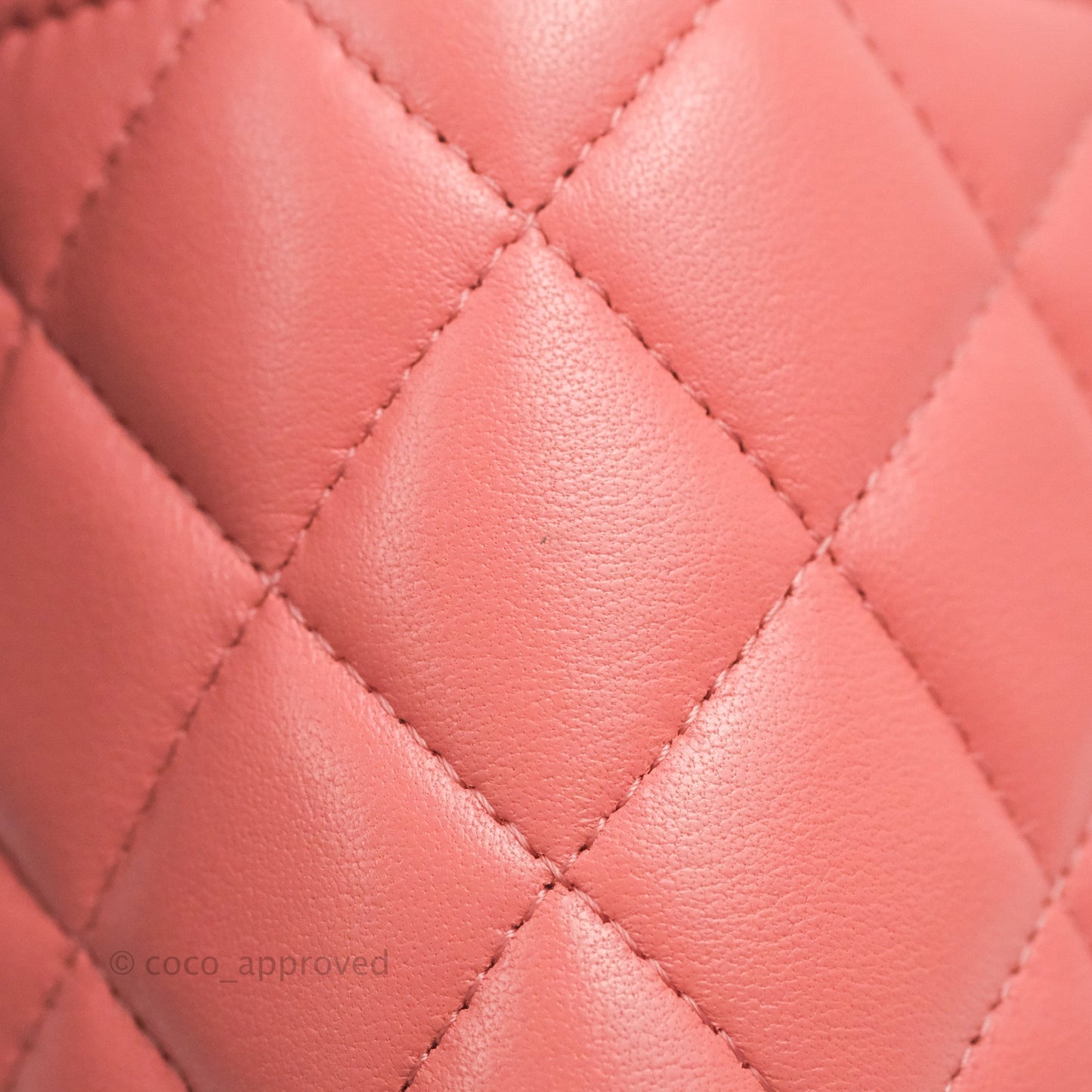 Chanel Vanity Rectangular Top Handle Pink Lambskin Gold Hardware