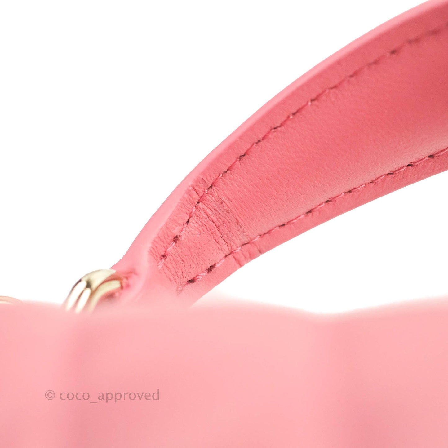 Chanel Top Handle Mini Rectangular Flap Bag Rosy Pink Lambskin Gold Hardware