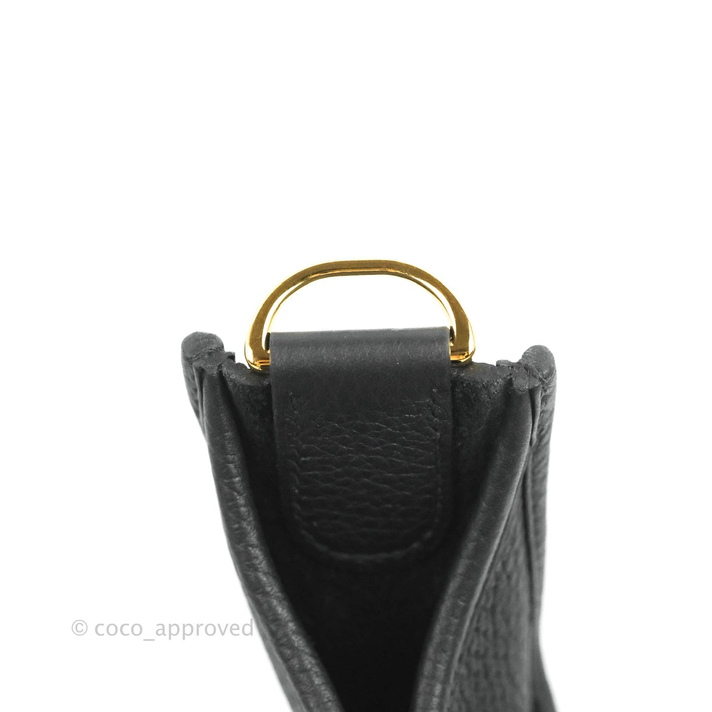 Hermes Evelyne III 29 Black Clemence Gold Hardware