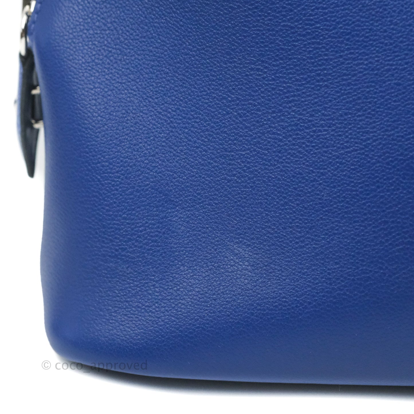 Hermès Bolide 1923 31 Bleu Royal Evercolor Palladium Hardware