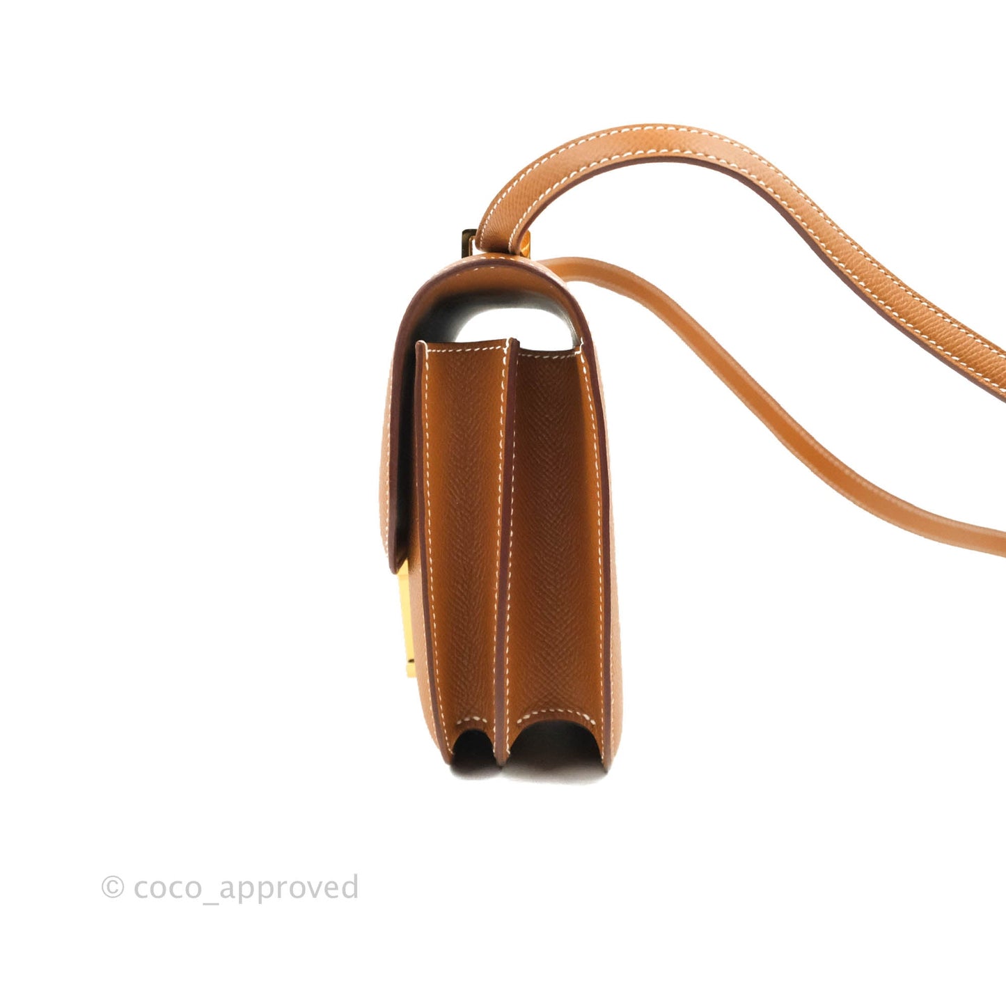Hermès Constance Mini 18 Gold Epsom Gold Hardware