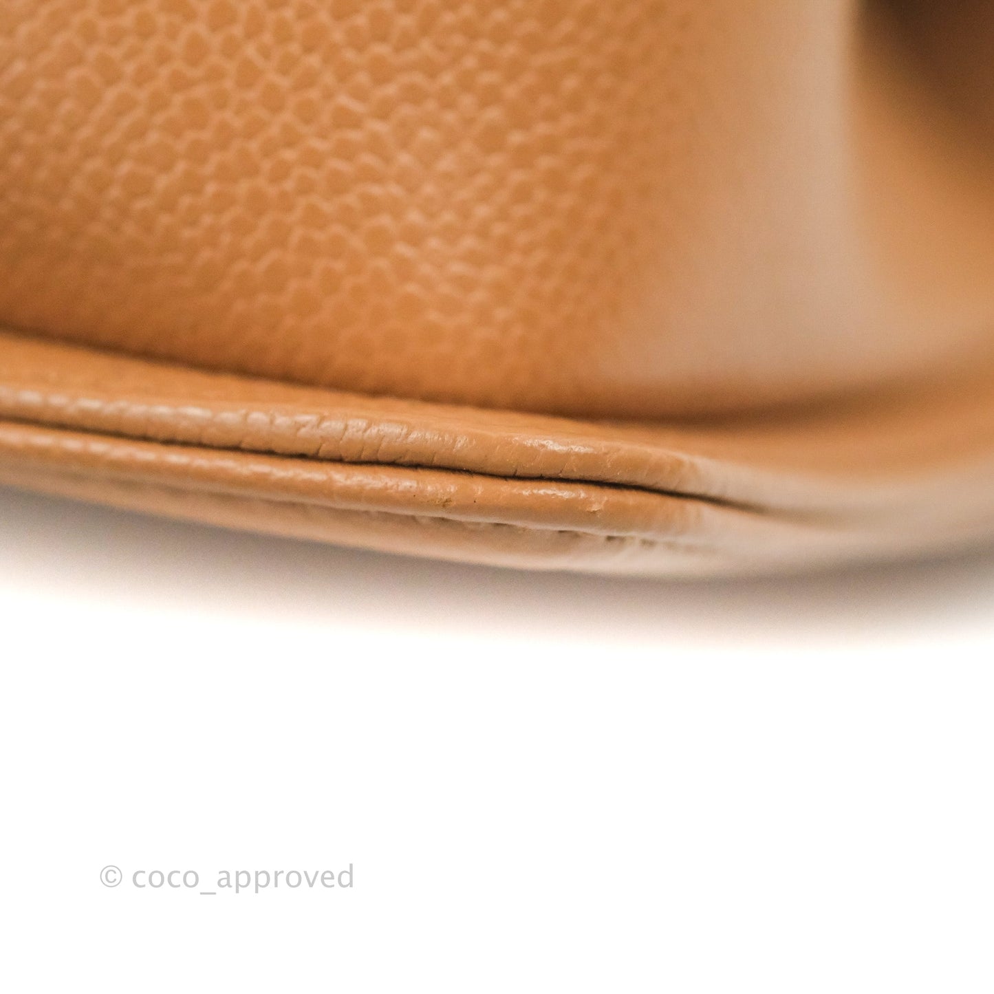 Chanel Quilted Medium Boy Caramel Caviar Gold Hardware