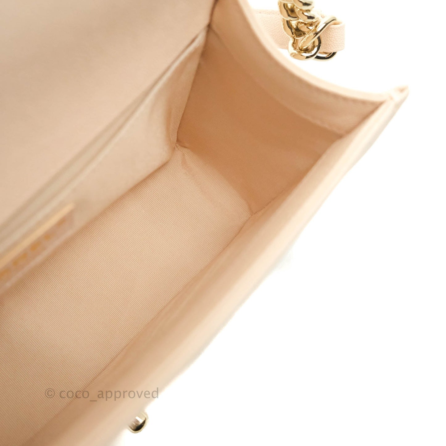 Chanel Quilted Medium Boy Light Pink Beige Caviar Gold Hardware 20A