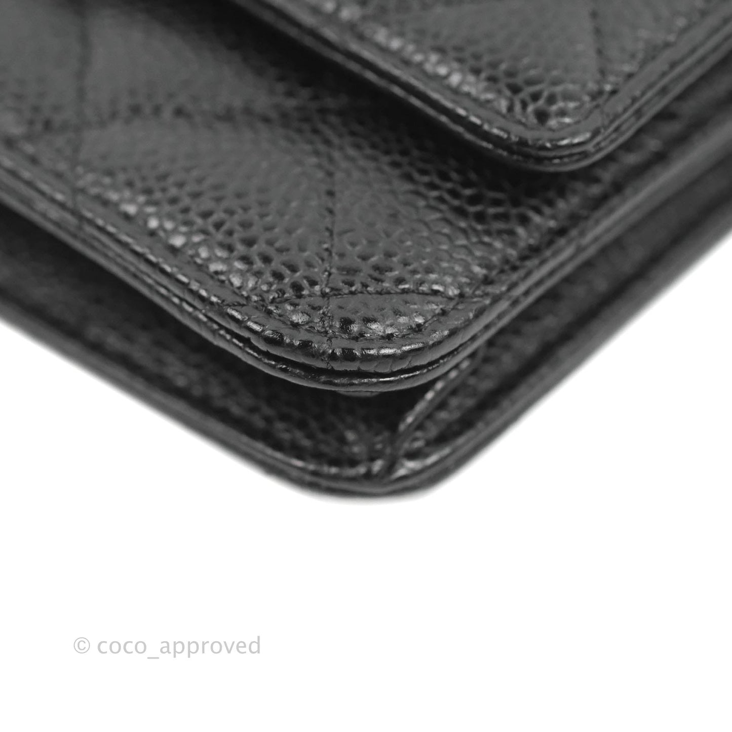 Chanel Quilted Classic WOC Black Caviar Silver Hardware