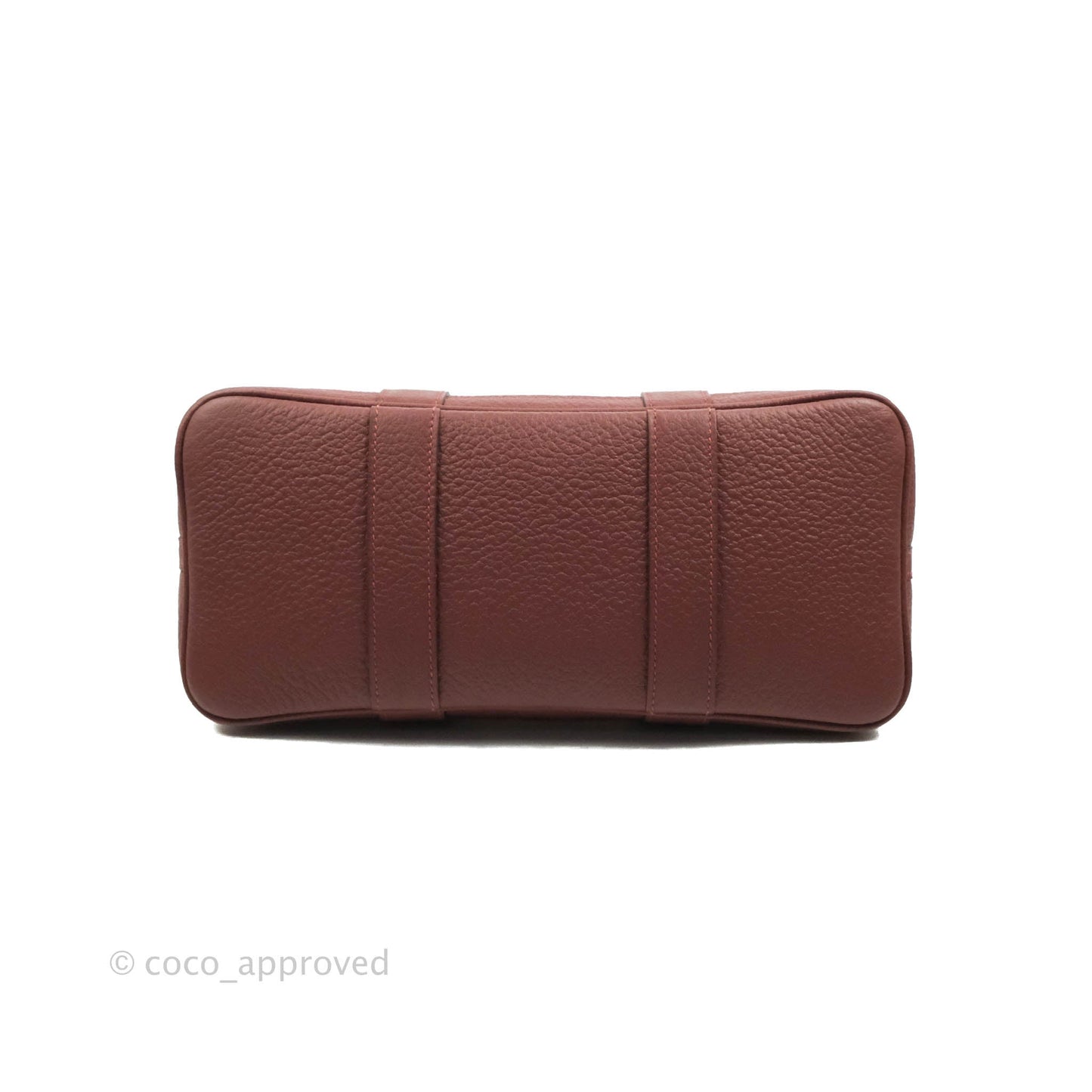 Hermès Garden Party 30 Canvas Framboise Rouge Sellier With Twilly