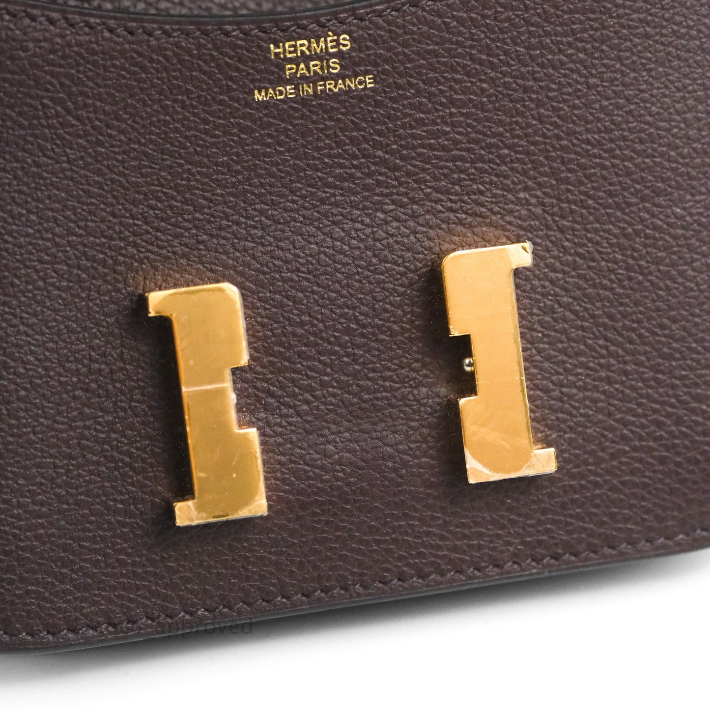 Hermès Constance Slim Wallet Rouge Sellier Evercolor Gold Hardware