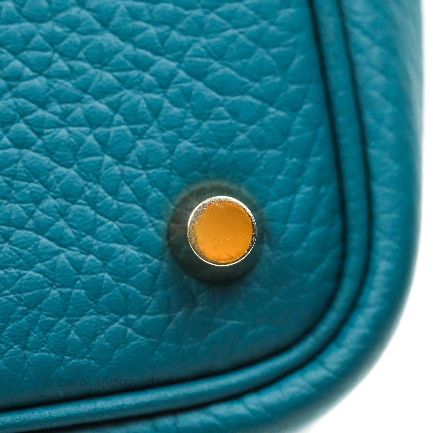 Hermès Clemence Picotin Lock 18 Vert Bosphore Gold Hardware
