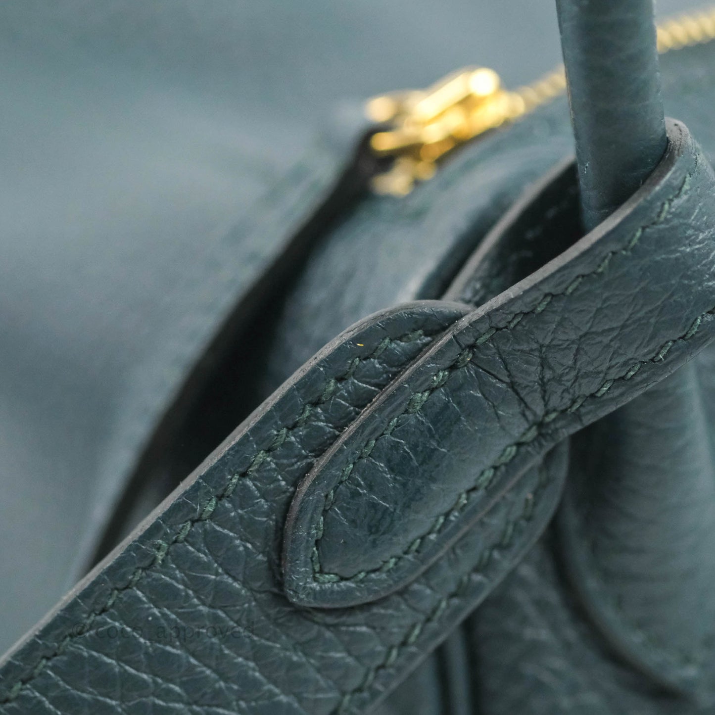 Hermès Mini Lindy 20 Vert Cypres Clemence Gold Hardware
