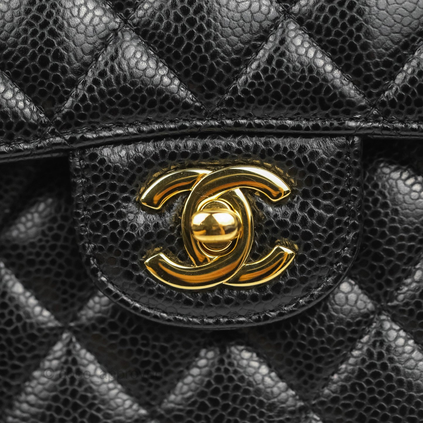 Chanel Small Classic Quilted Flap Black Caviar Gold Hardware