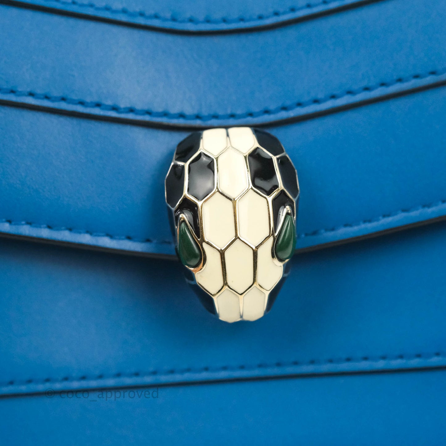 Bvlgari Serpenti Forever Mini Bag in Blue Gold Hardware
