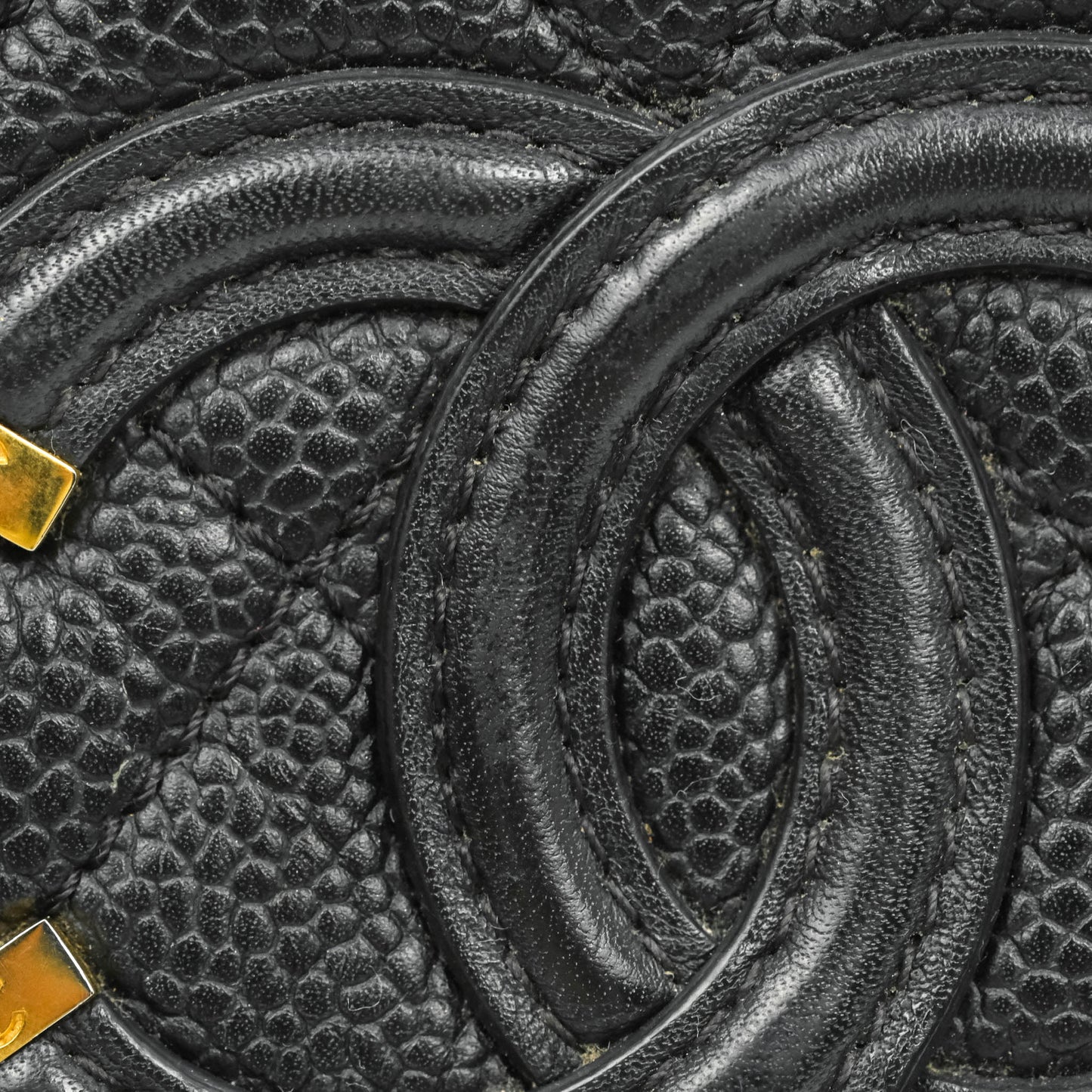 Chanel Quilted Small CC Filigree Flap Black Caviar
