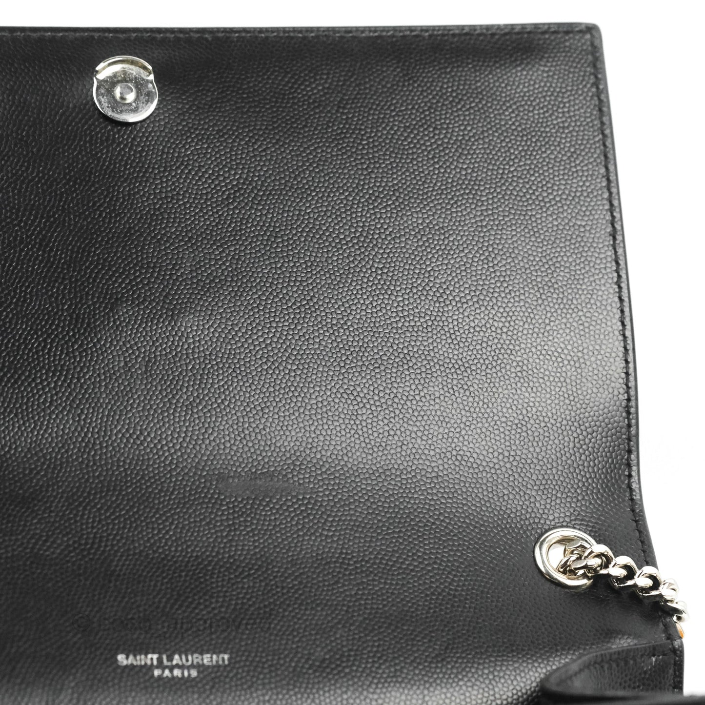 Saint Laurent Medium Classic Monogram Kate Black Grained Calfskin