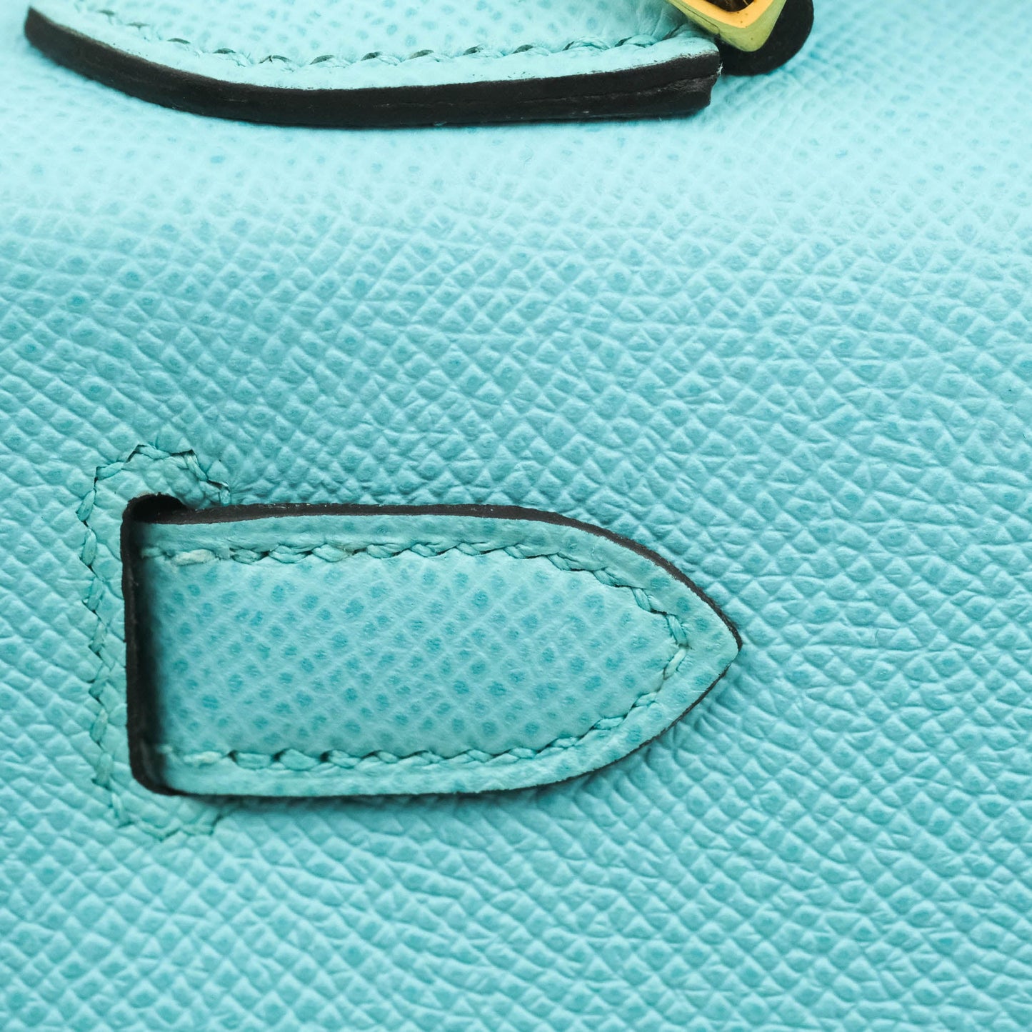 Hermès Sellier Kelly 28 Veau Epsom Bleu Atoll Gold Hardware