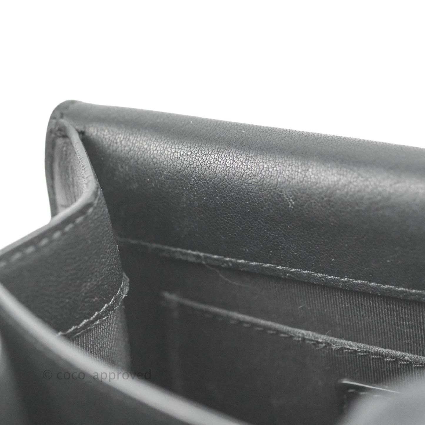 Chanel Quilted Mini Urban Companion Flap Black Calfskin Silver Hardware