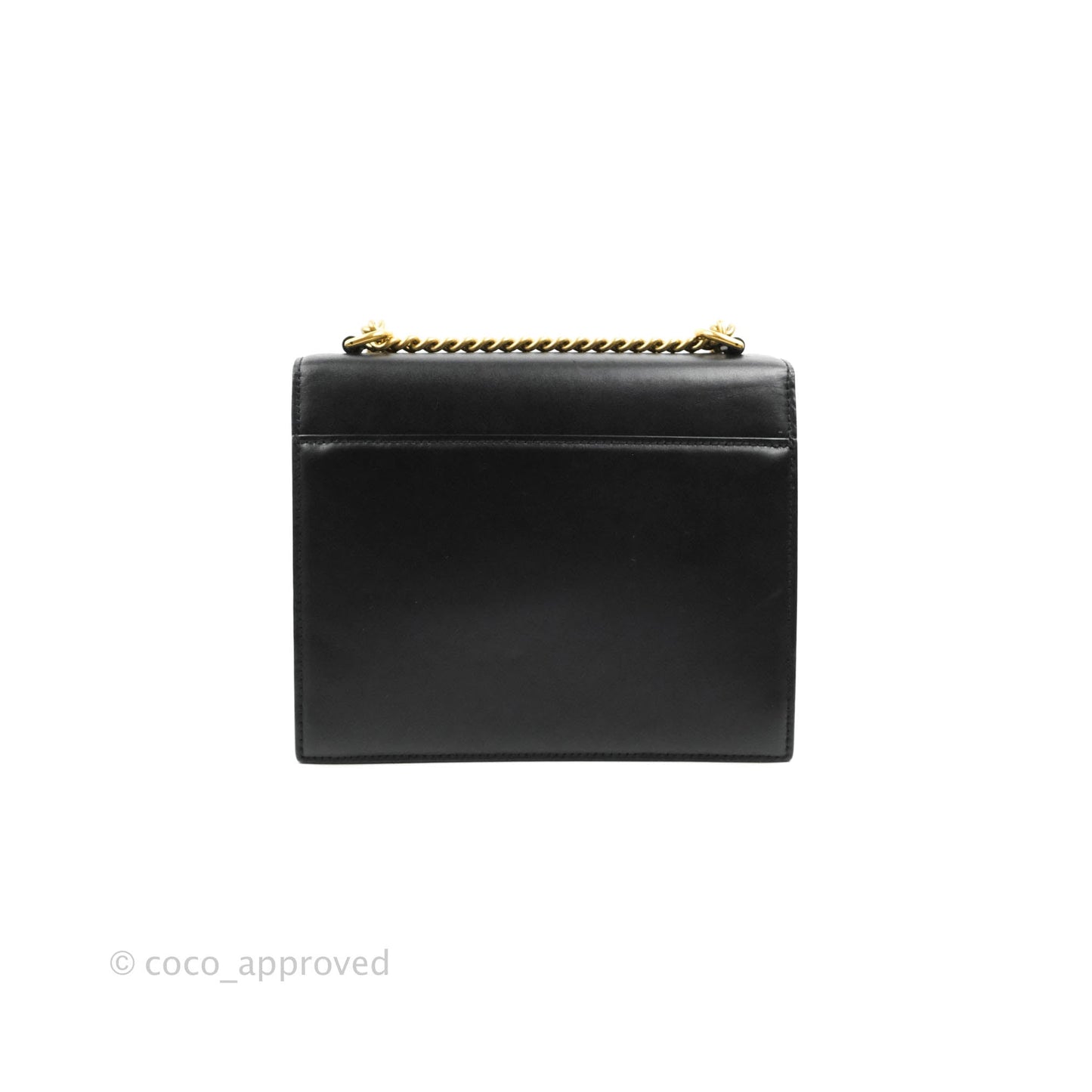 Balenciaga Small Sharp Chain Shoulder Bag Black Box Calfskin