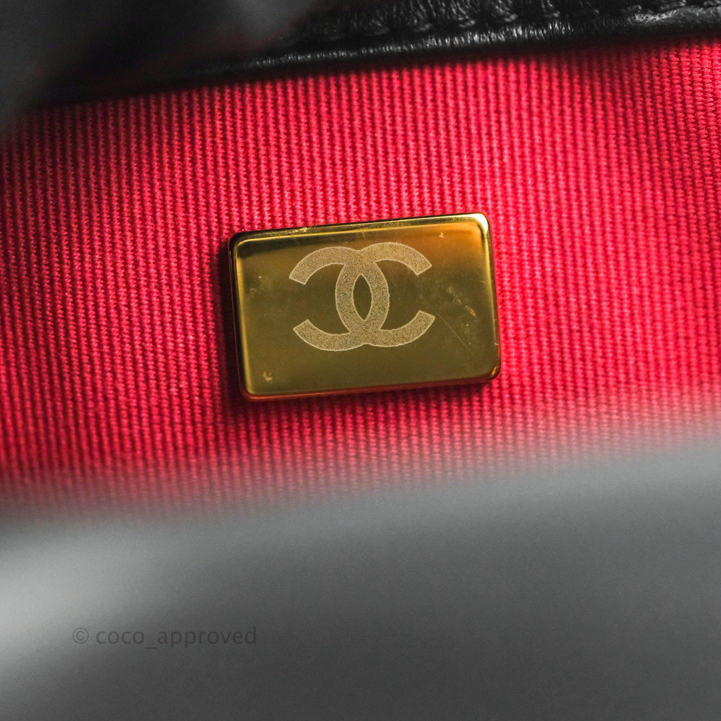 Chanel Quilted My Perfect Mini With Pearl Black Lambskin Gold Hardware