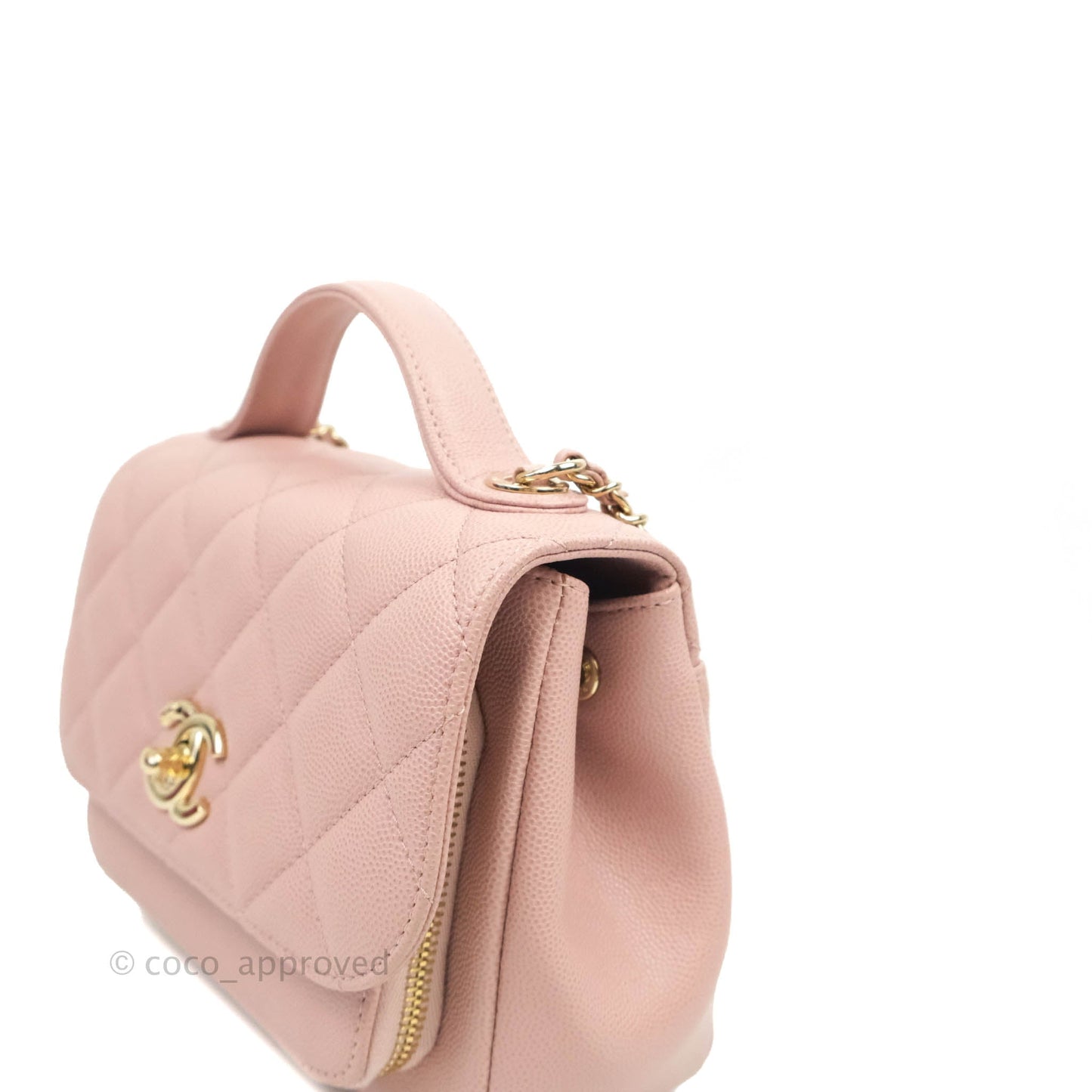 Chanel Quilted Small Business Affinity Flap Pink Caviar Gold Hardware