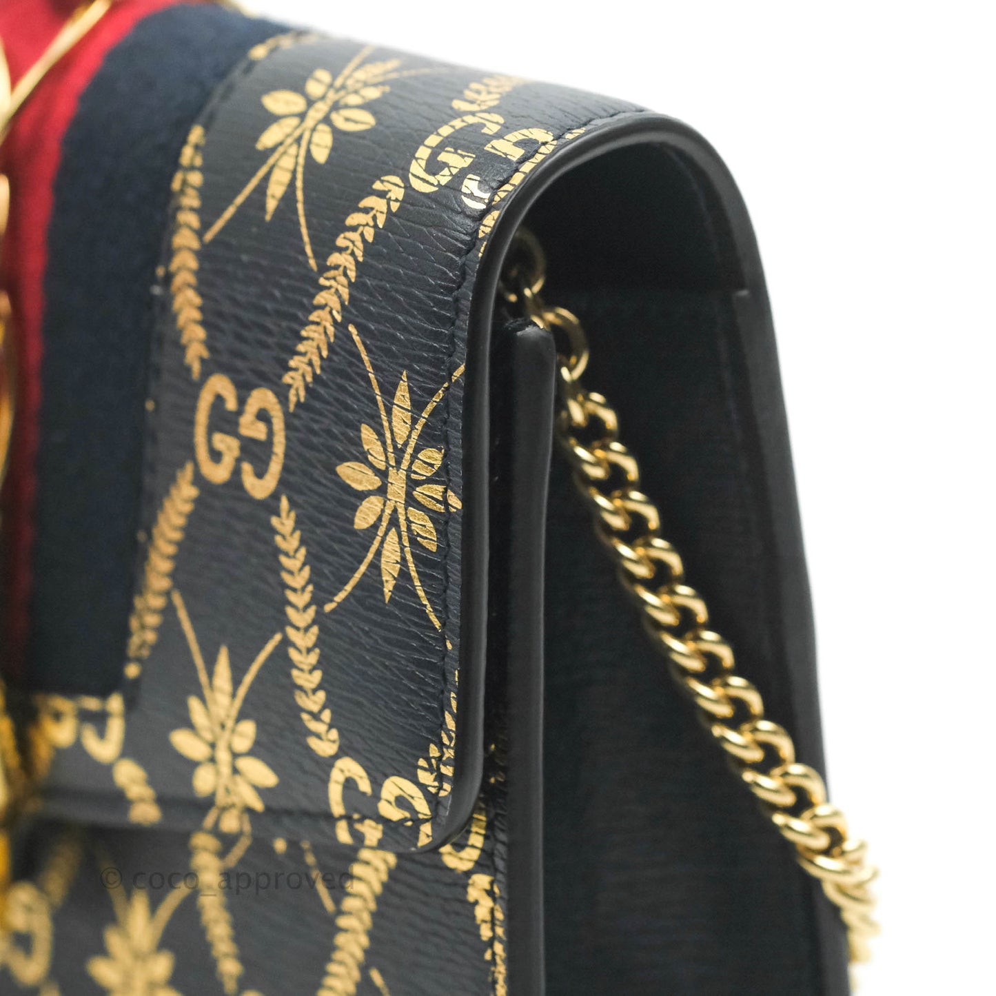 Gucci Super Mini GG Sylvie Bag Black Calfskin Gold Hardware