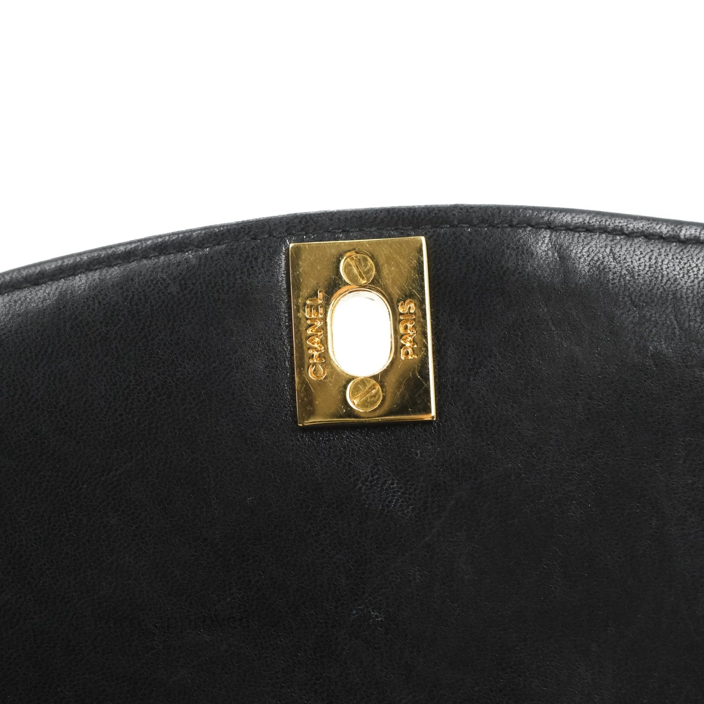 Chanel Vintage Small Quilted Classic Diana Flap Bag Black Lambskin 24K Gold Hardware