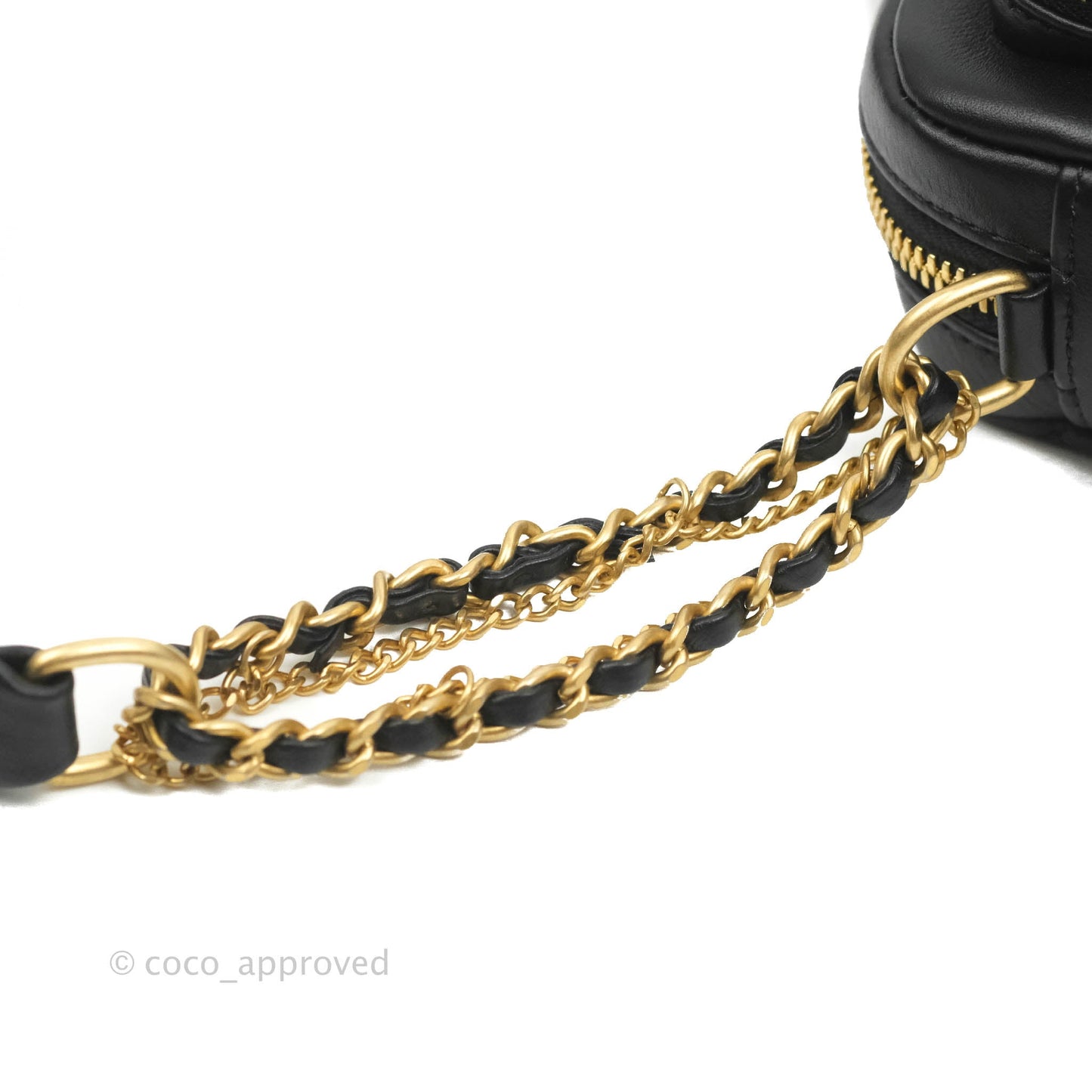 Chanel Quilted Small Camera Case Black Calfskin