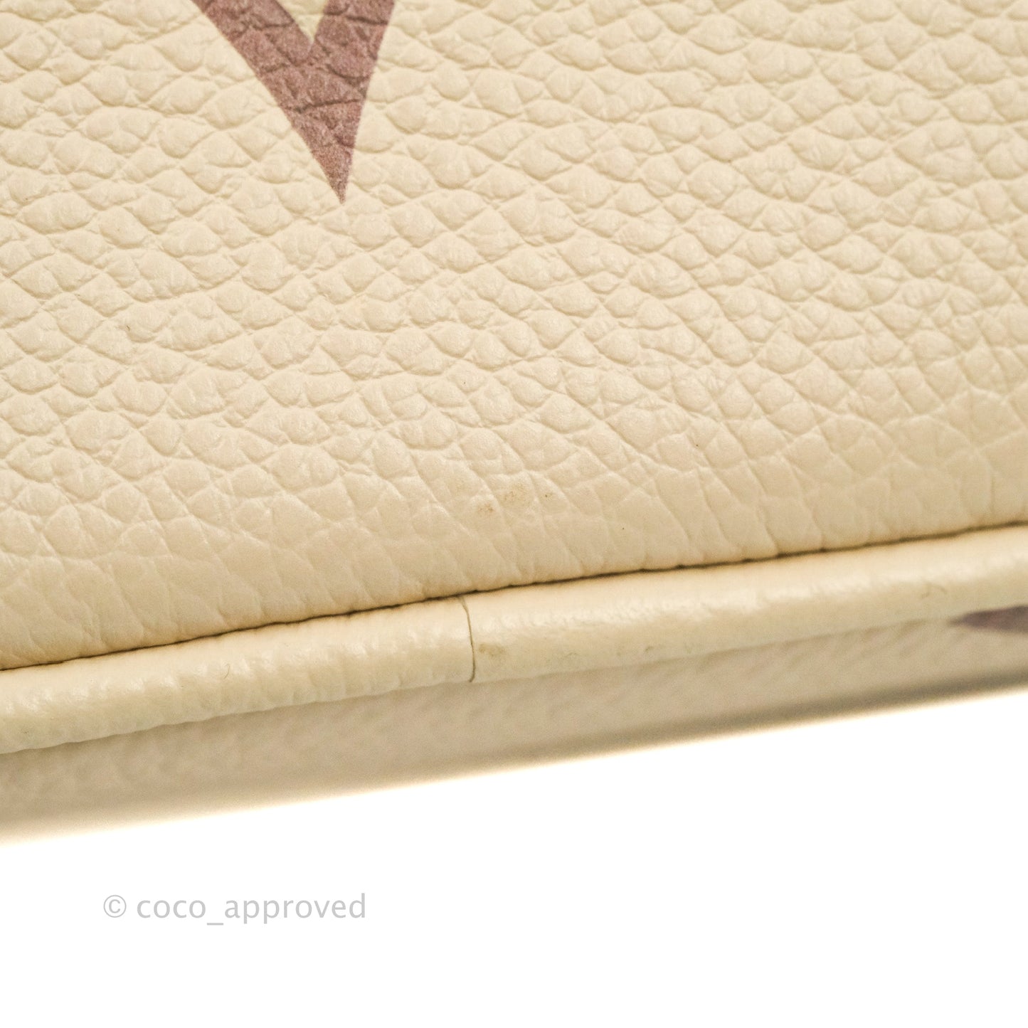 Louis Vuitton Empreinte Monogram Giant Vanity PM Creme Bois De Rose