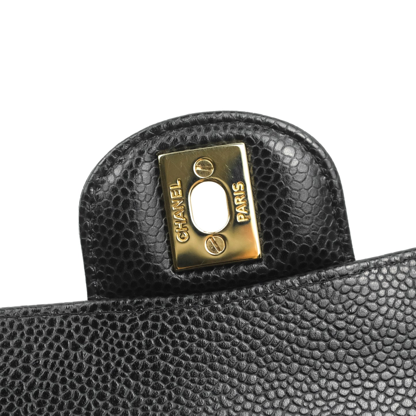 Chanel Small Classic Quilted Flap Black Caviar Gold Hardware