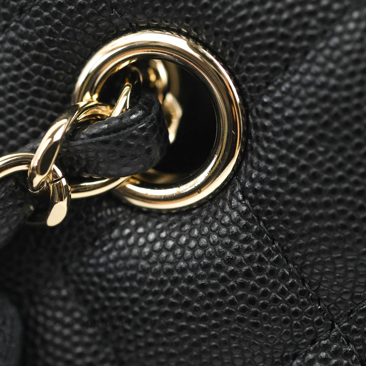 Chanel Mini Bucket Tote Black Caviar Gold Hardware 22S