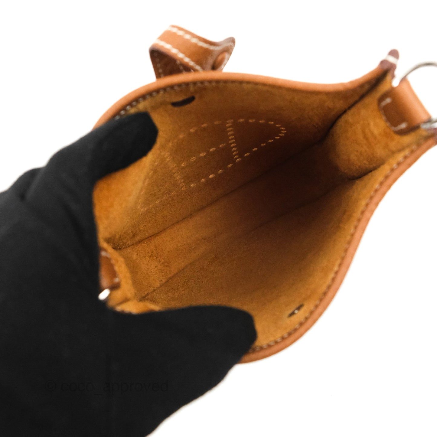 Hermès Mini Evelyne 16 Gold Clemence Palladium Hardware