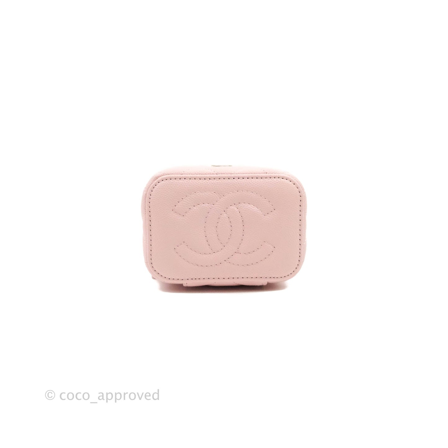 Chanel Mini Vanity With Chain Pink Caviar Gold Hardware