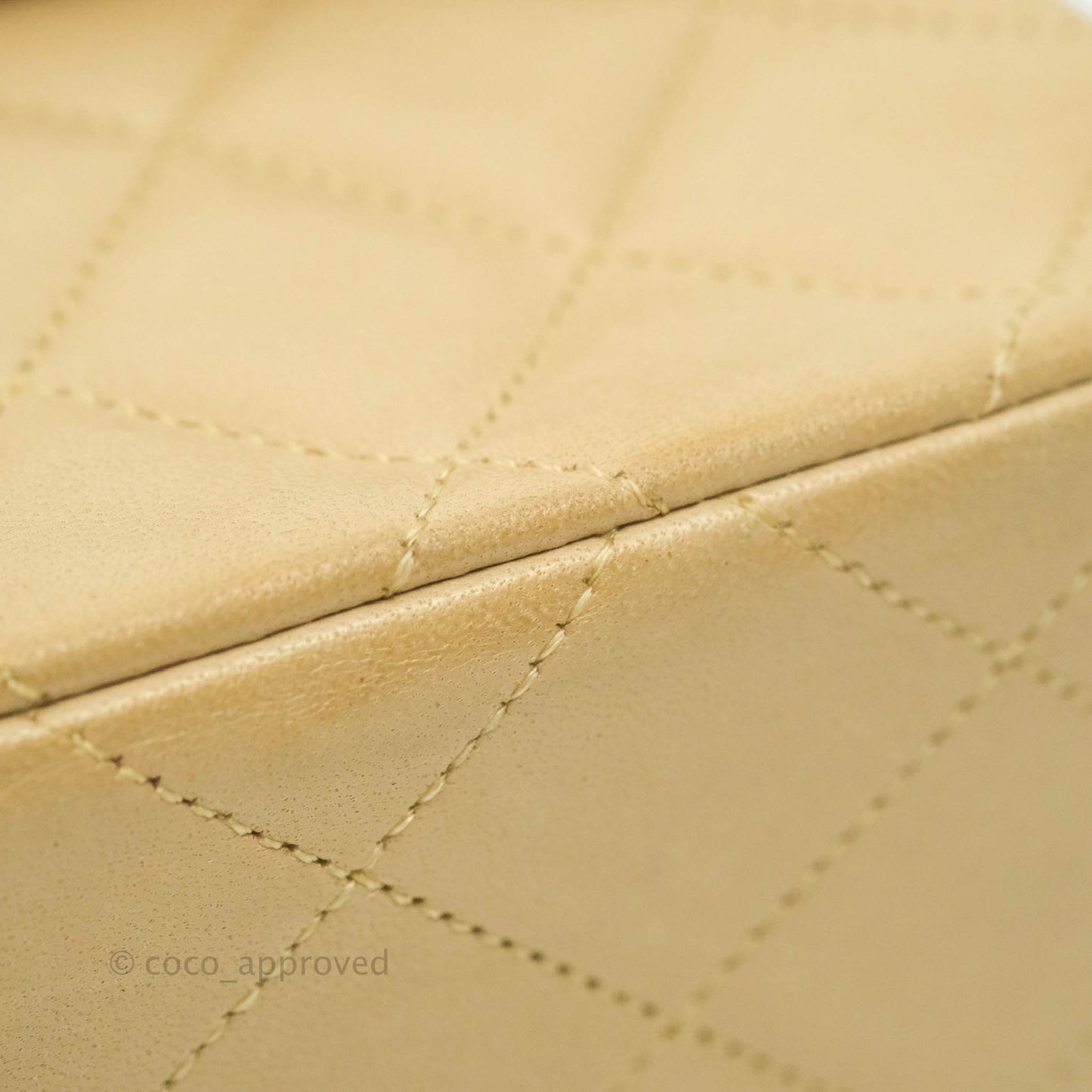 Chanel Classic Vintage Small Flap Beige Lambskin 24K Gold Hardware