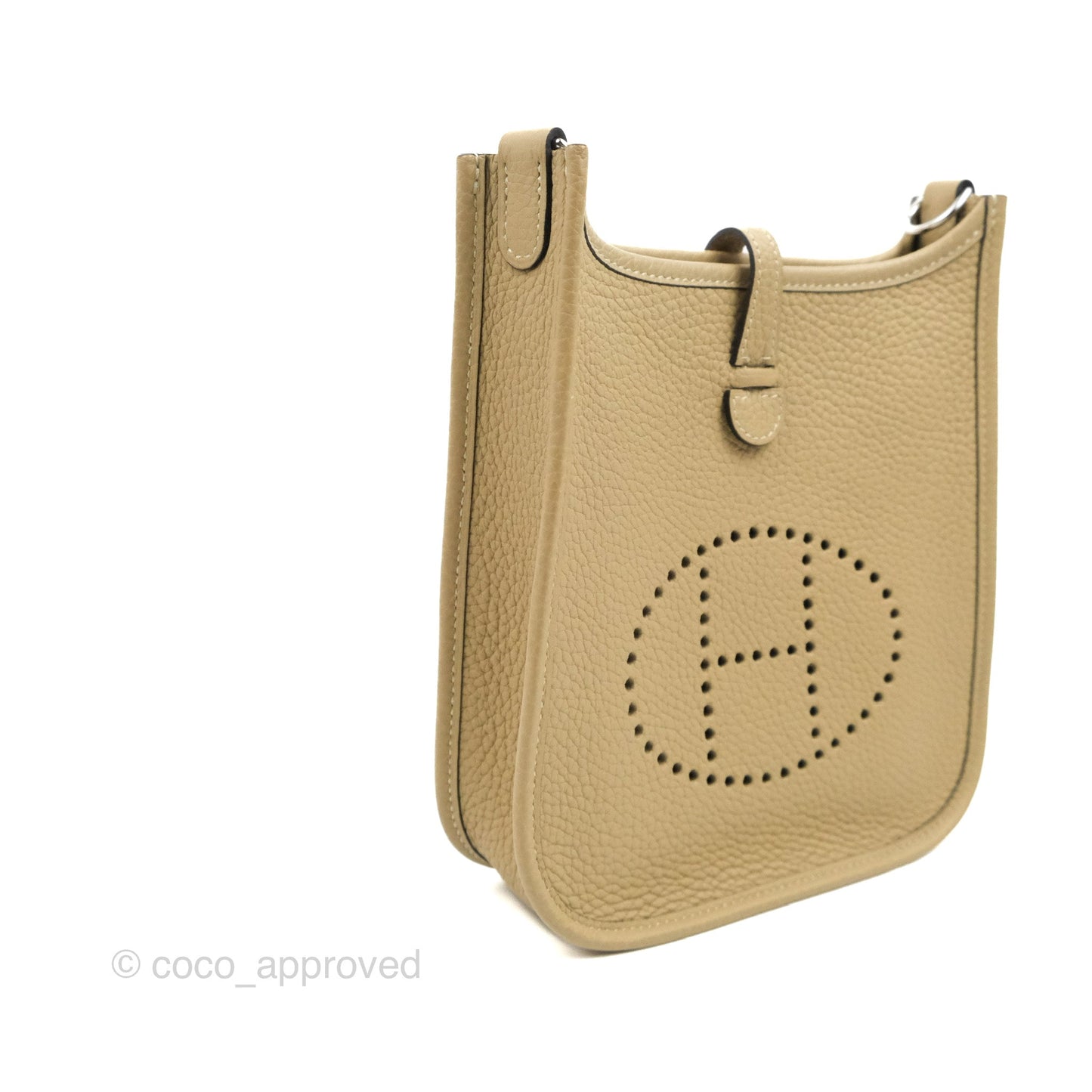 Hermès Mini Evelyne 16 Trench Clemence Palladium Hardware