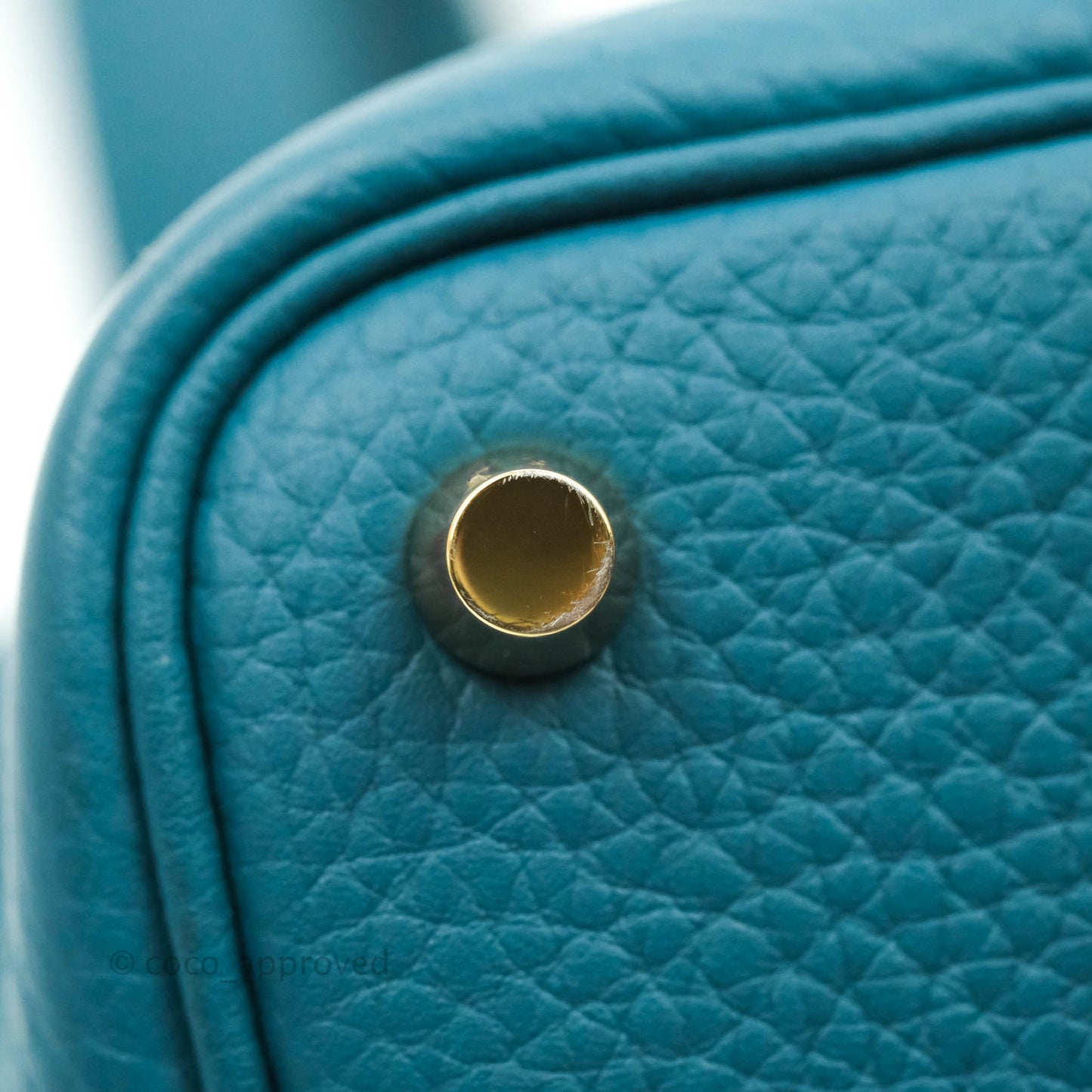 Hermès Clemence Picotin Lock 18 Vert Bosphore Gold Hardware