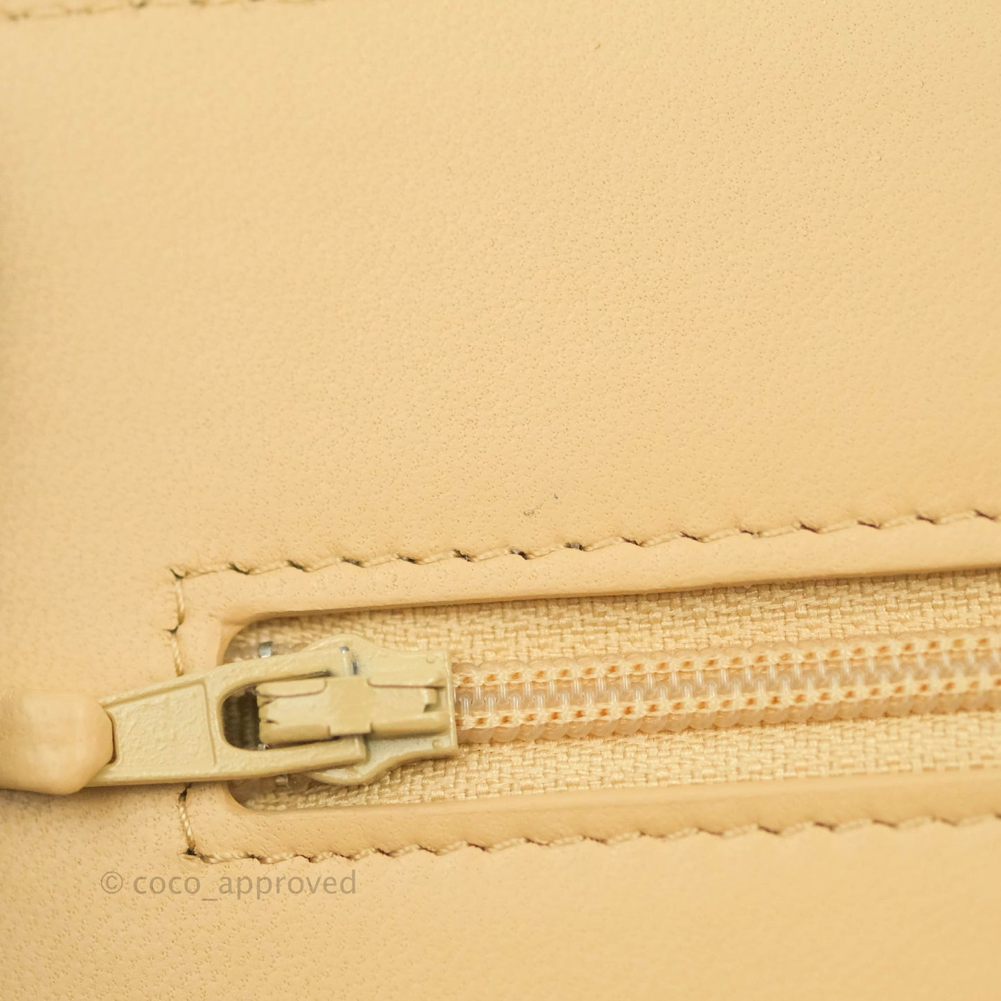Chanel Quilted Pearl Crush Wallet on Chain WOC Beige Lambskin Aged Gold Hardware
