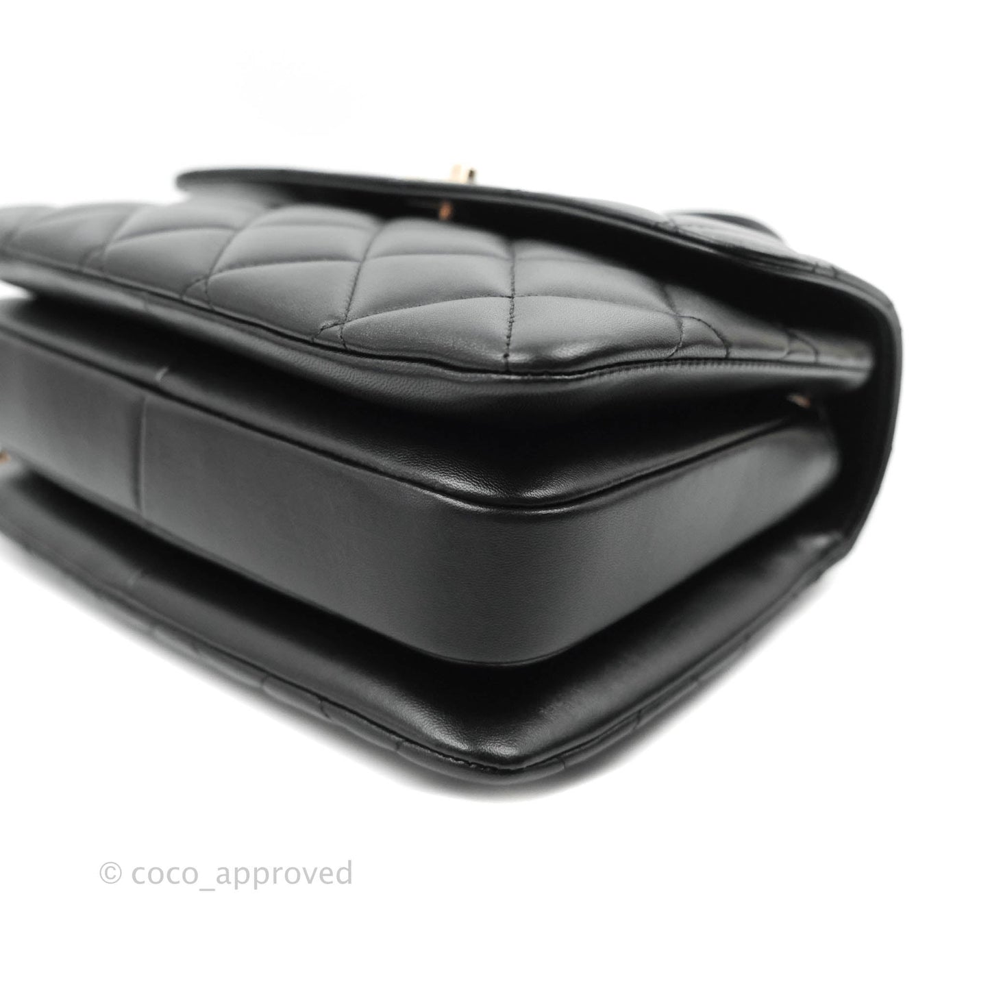 Chanel Trendy CC Small Black Lambskin Rose Gold Hardware