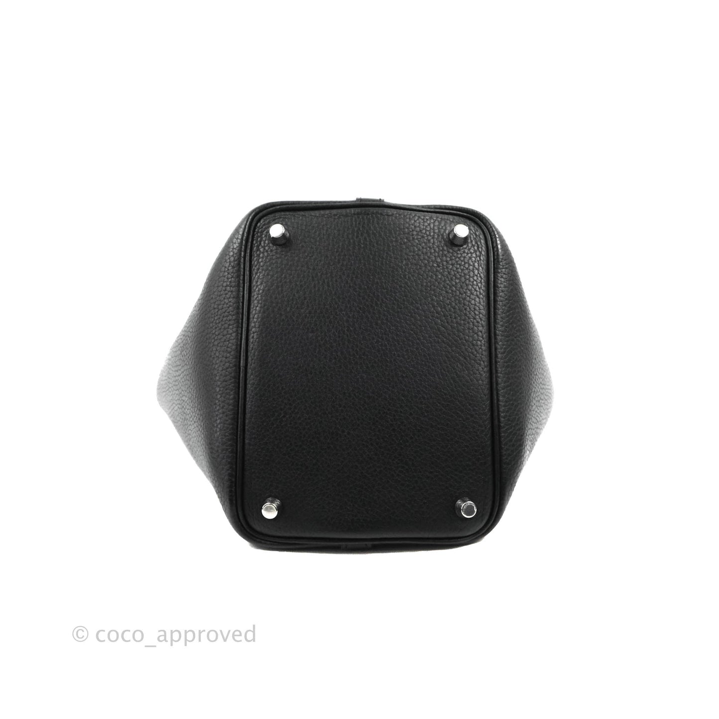 Hermès Picotin Lock 18 PM Black Taurillon Clemence Palladium Hardware