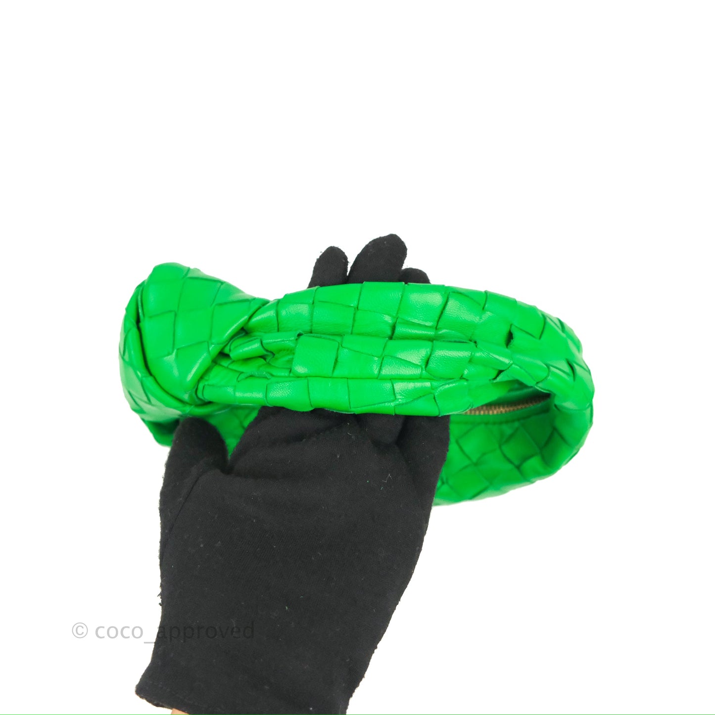 Bottega Veneta Mini Jodie Bag Green Intrecciato Lambskin
