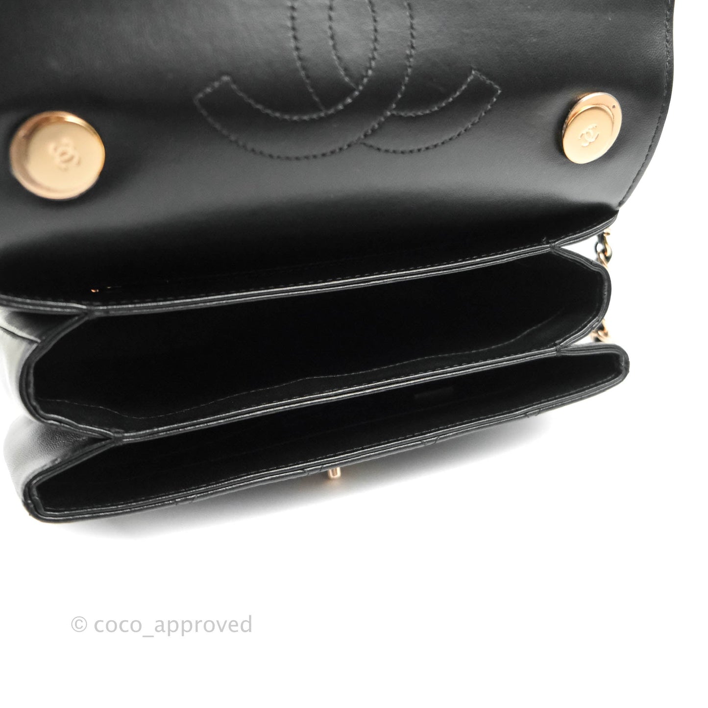 Chanel Trendy CC Small Black Lambskin Rose Gold Hardware
