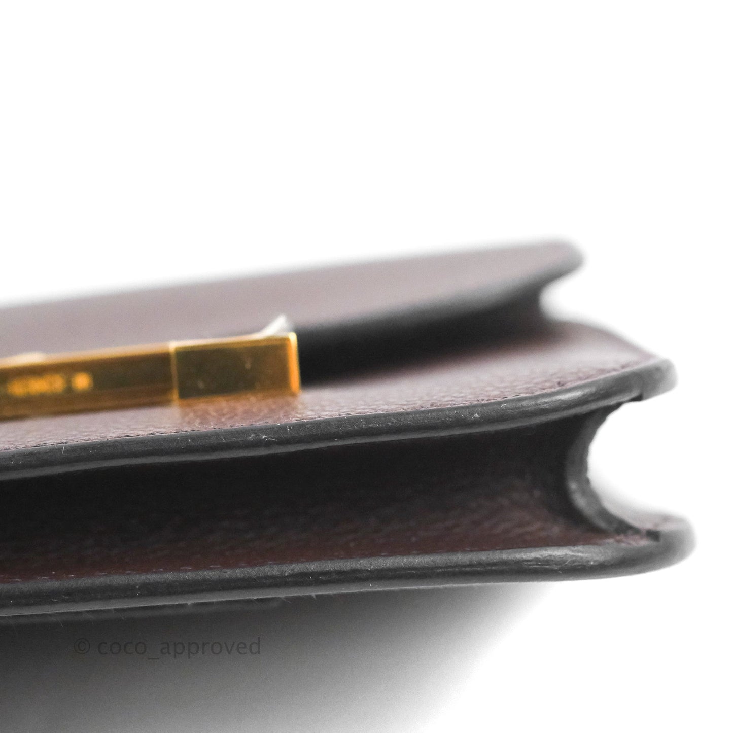Hermès Constance Slim Wallet Rouge Sellier Evercolor Gold Hardware