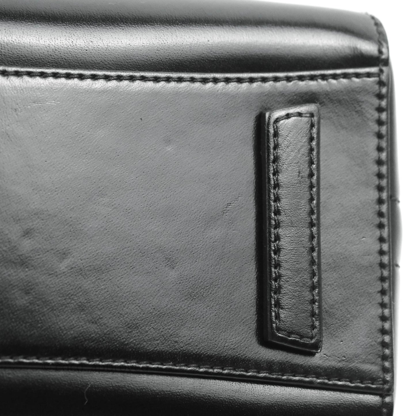 Givenchy Antigona Black Glazed Calfskin Silver Hardware