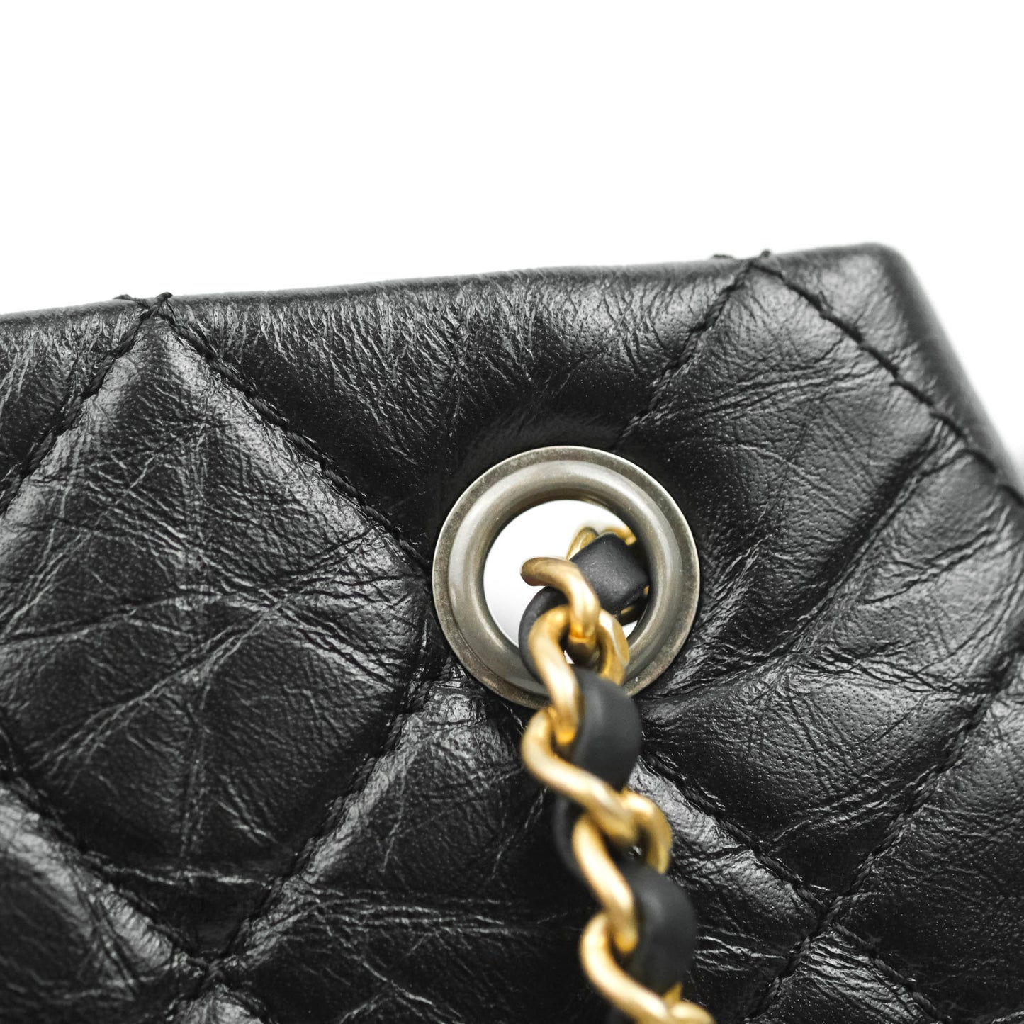 Chanel Small Gabrielle Backpack Black Aged Calfskin