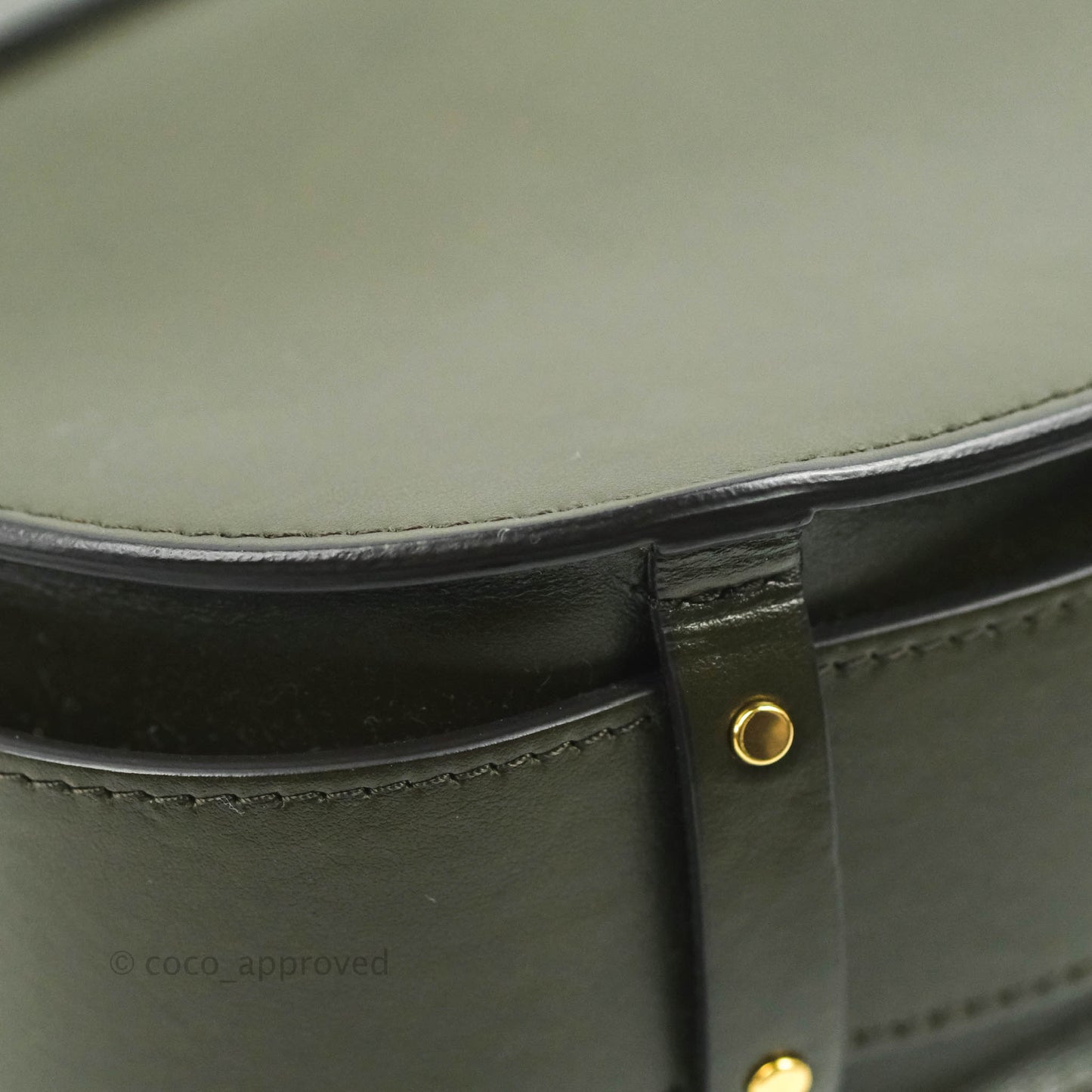 Chloé Small Tess Bag Dark Green Calfskin Suede