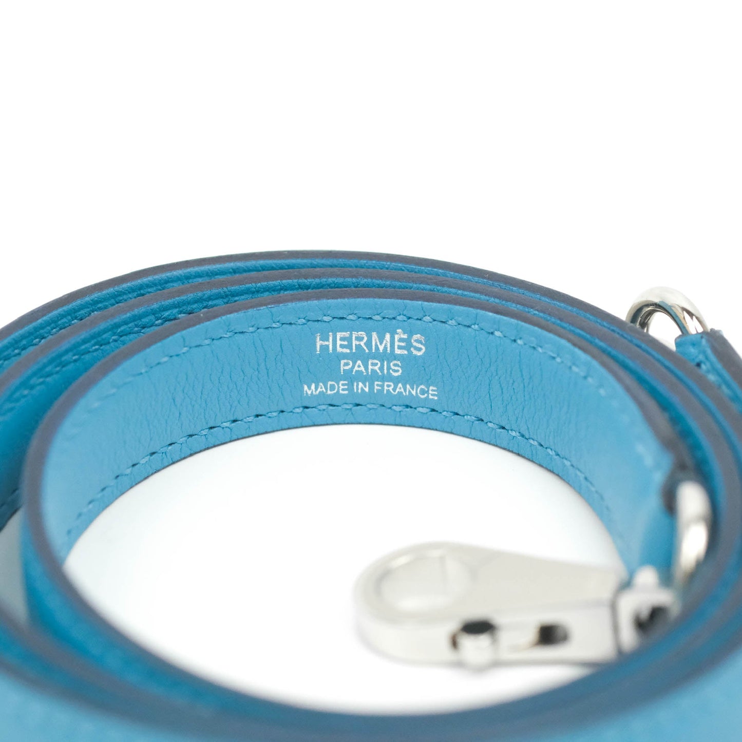 Hermès Kelly 28 Bleu Du Nord Swift & Ecru-beige Toile H Palladium Hardware
